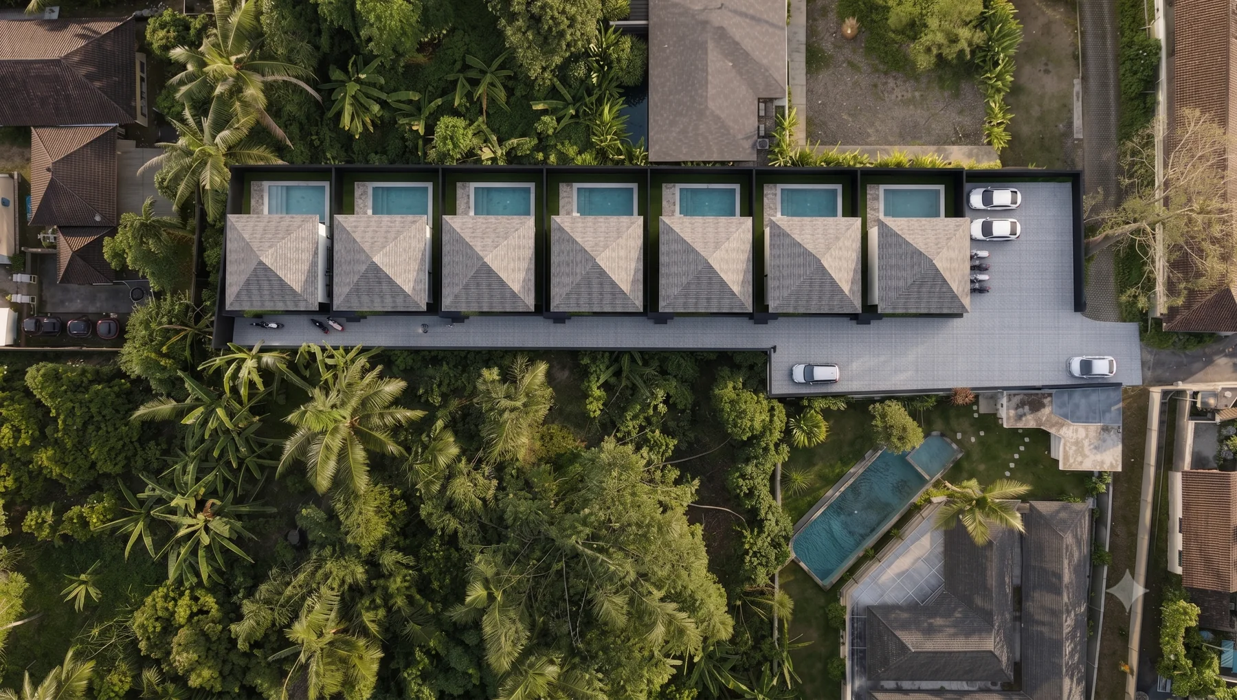 Комплекс Mirador Villas с высоты